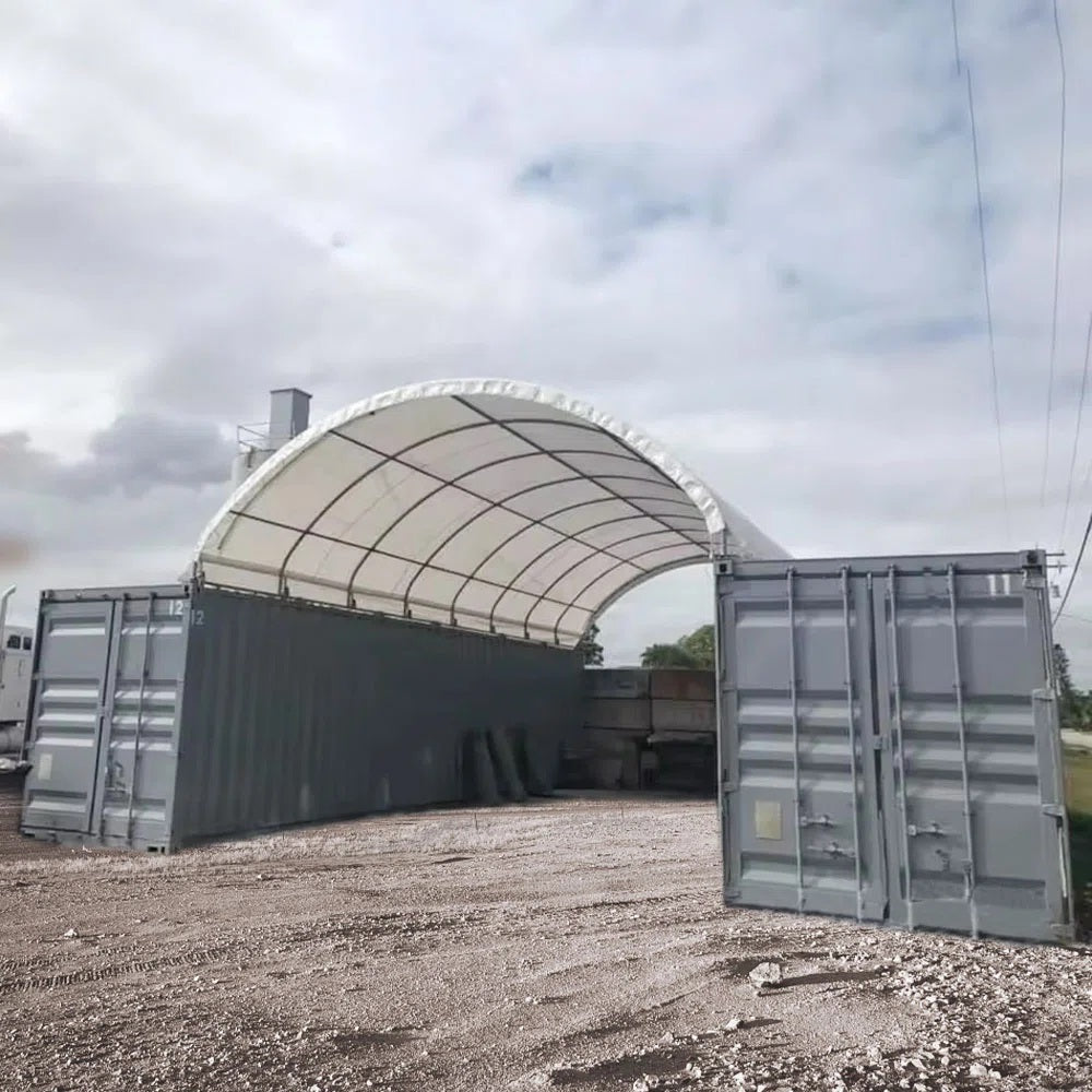 Premium Shipping Container Canopy Shelter — Rugged Protection Meets Seamless Design