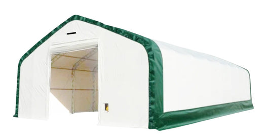 20×33 ft Reinforced Heavy-Duty Double Truss Shelter, High-Strength Steel Frame with 22 oz PVC Cover