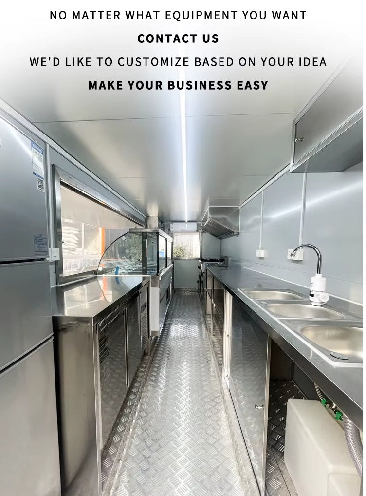 Fully Equipped Custom Food Truck | Hot Dog & Restaurant-Ready Mobile Kitchen Trailer (USA Certified)