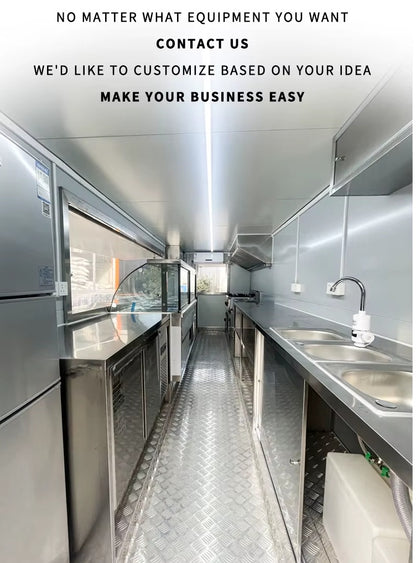 Fully Equipped Custom Food Truck | Hot Dog & Restaurant-Ready Mobile Kitchen Trailer (USA Certified)