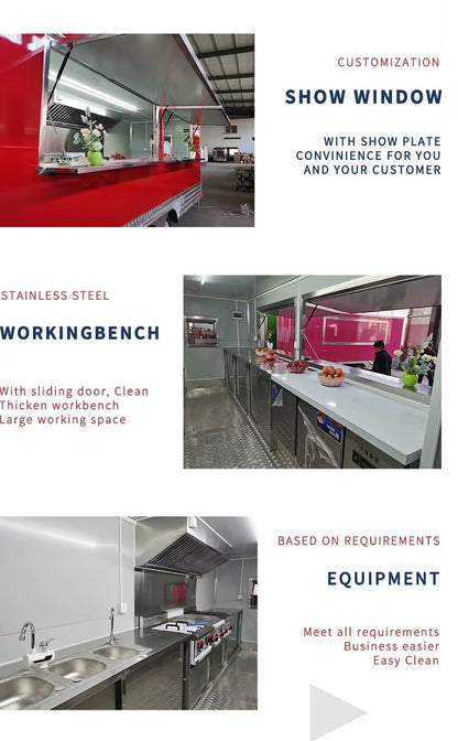 Fully Equipped Custom Food Truck | Hot Dog & Restaurant-Ready Mobile Kitchen Trailer (USA Certified)